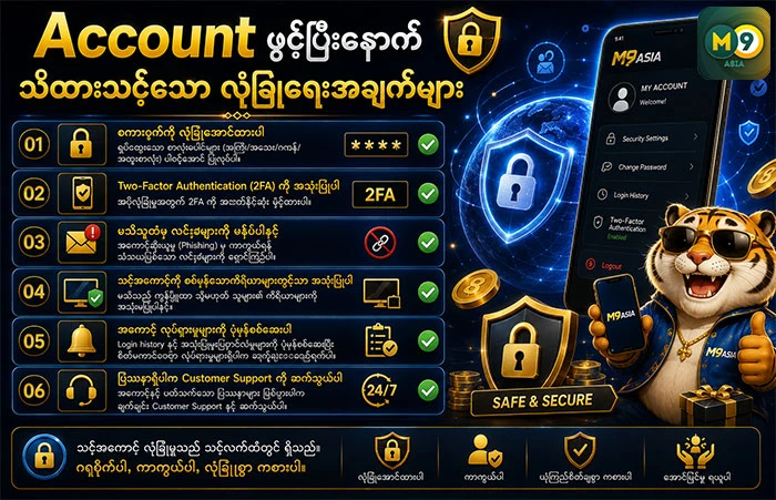 Account-ဖွင့်ပြီးနောက်-သိထားသင့်သော-လုံခြုံရေးအချက်များ
